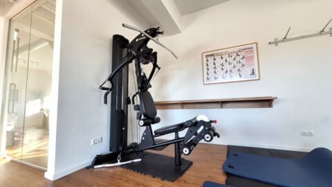 Fitnessraum im Feriendorf am Bakenberg