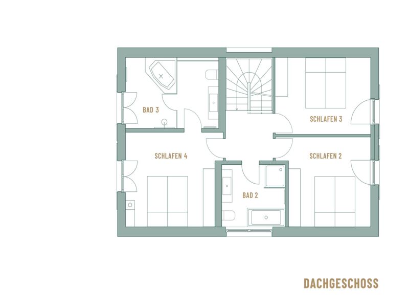 Reetdachhaus Typ C (4 Schlafzimmer)