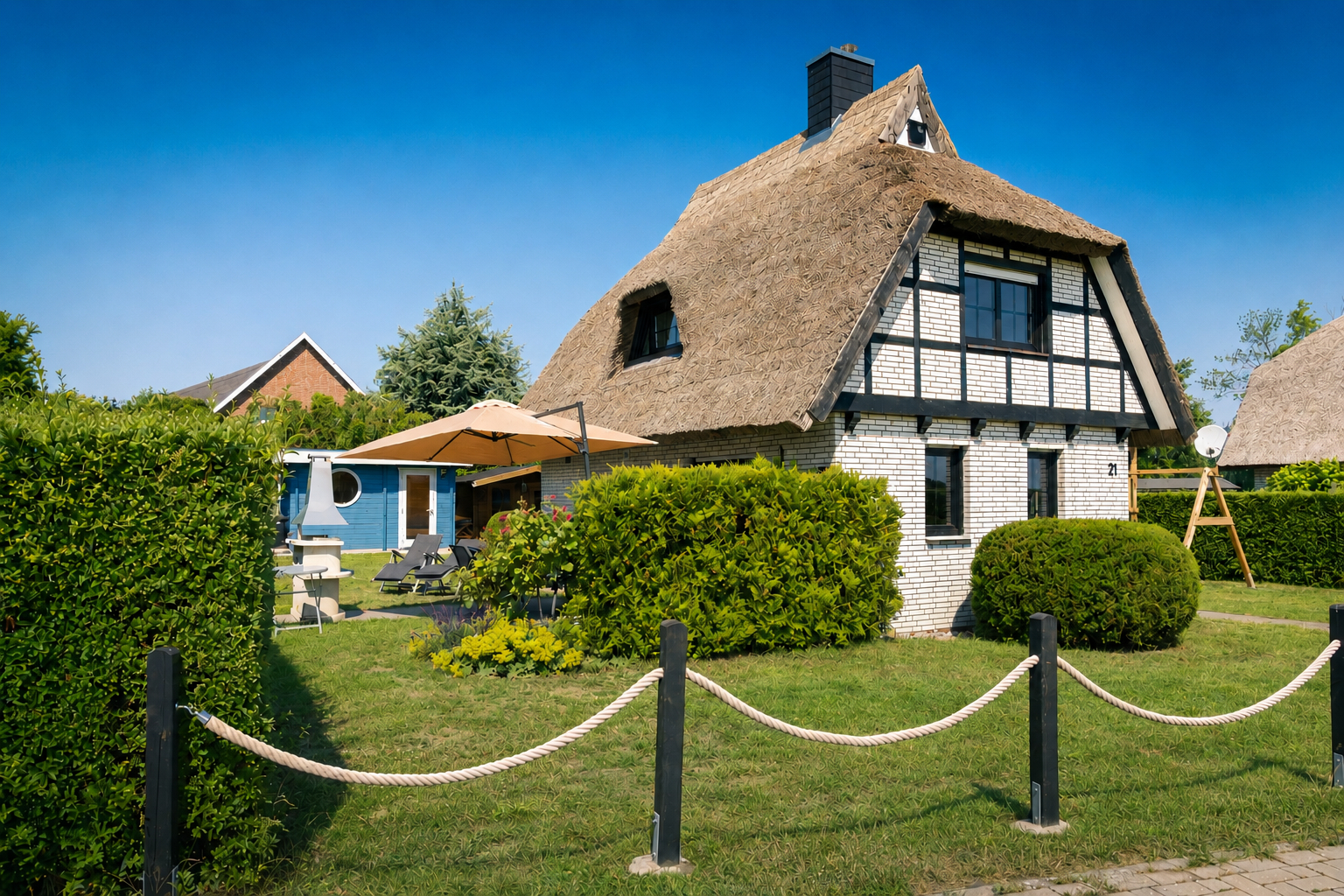 Last Minute 15% Rabatt Reetdachhaus in Dranske