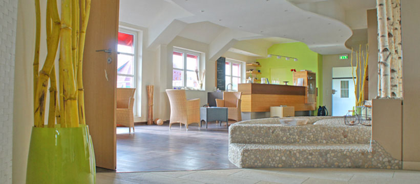 Wellness im Ferienpark Rügen Wellness im Ferienpark Rügen Eingangsbereich